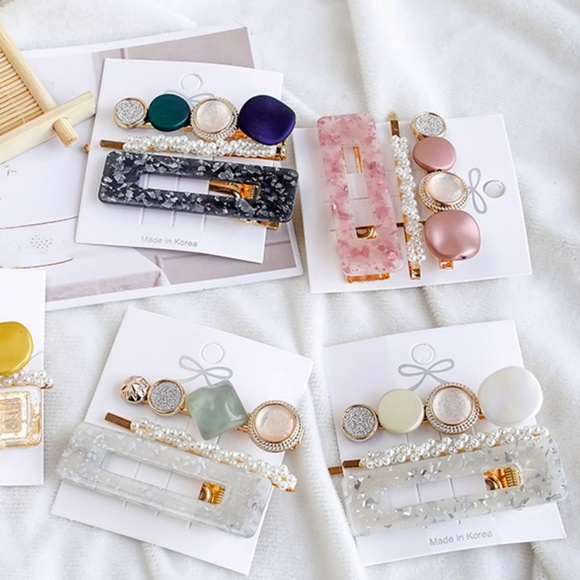 Sea Glass Beach Hair Clips - Picture 3 of 3